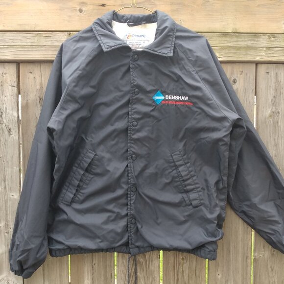 Vintage Nylon Windbreaker Jacket Size Medium "Benshaw Solid State Motor Control" - Picture 1 of 8